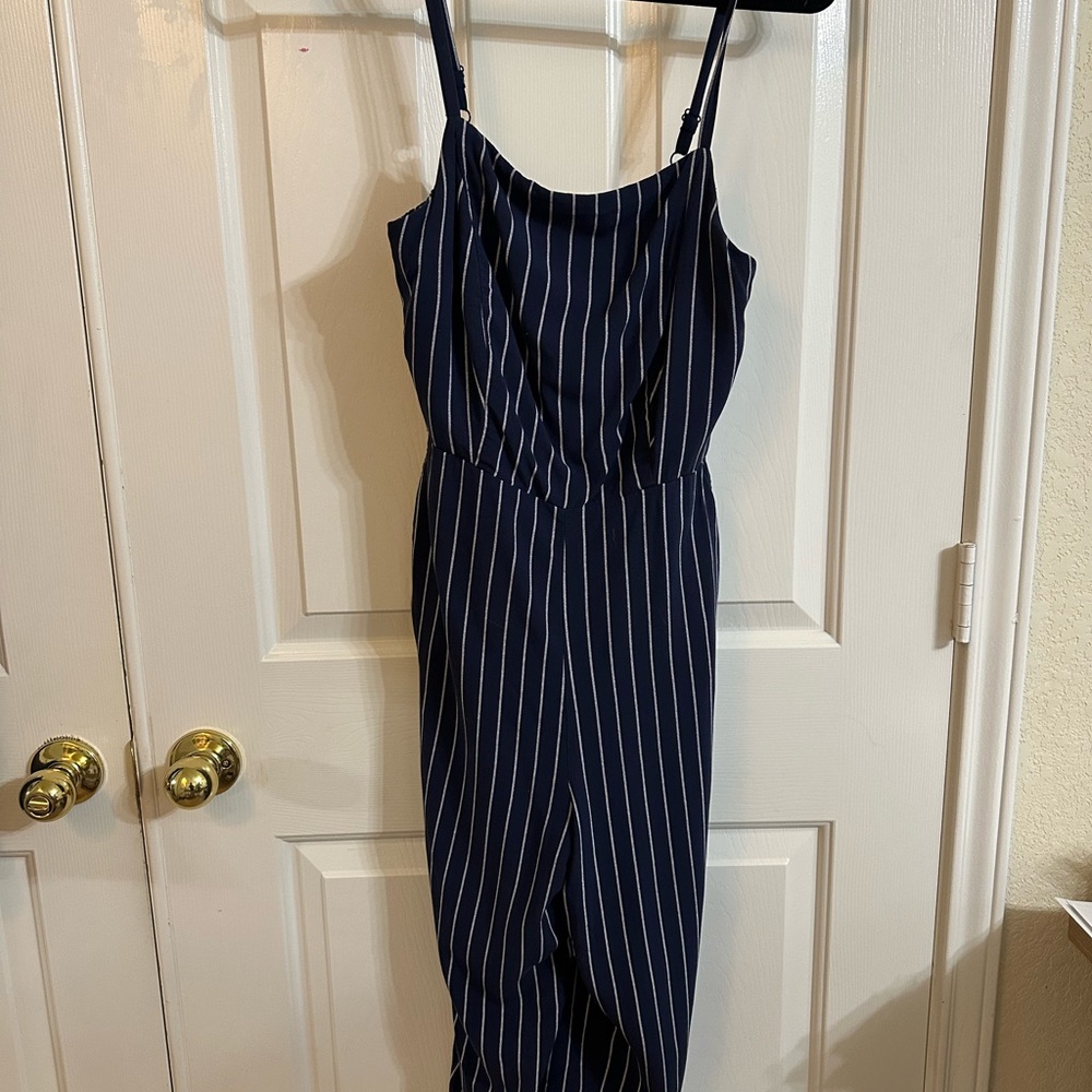 Old Navy Blue and White Striped Garment